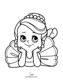 A5 balletkort til at farvelægge - 9 stk i en pakke