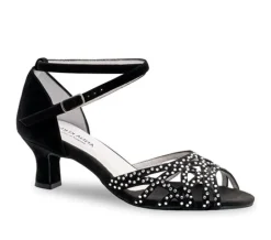 Anna Kern sort dansesko med sten og 5 cm hæl - Clemence