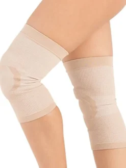 Beige gele knæbeskyttere til dans