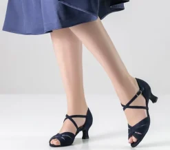 Blå Ebony dansesko i ruskind Werner Kern