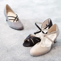 Blå Ebony dansesko i ruskind Werner Kern