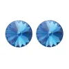 Blå ørestikker 14 mm rhinsten