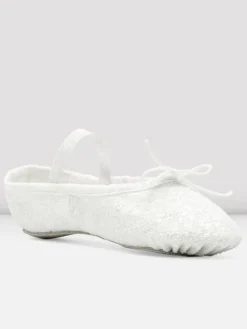 Bloch hvid skind glimmer balletsko