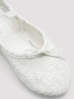 Bloch hvid skind glimmer balletsko