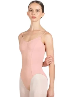 Bloch rosa klassisk dragt m. tynde stropper og rynk