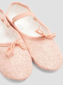 Bloch rosa skind balletsko med glimmer