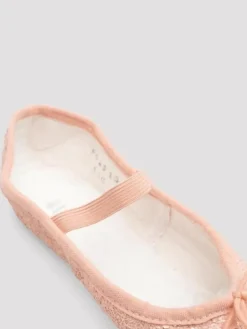 Bloch rosa skind balletsko med glimmer