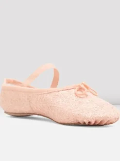 Bloch rosa skind balletsko med glimmer