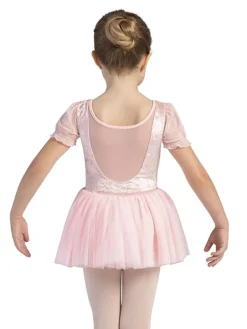 Bloch rosa tutudragt med velour