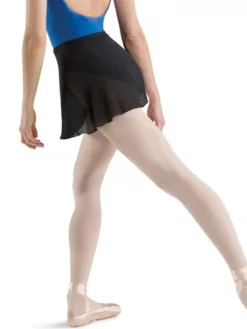 Bloch sort kort chiffon slå om skirt