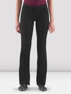 Bloch sorte jazz bukser til damer i bomulds stretch