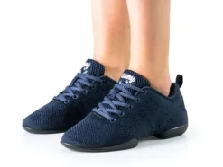 Blåsorte sneaker åndbar strik til damer - Suny