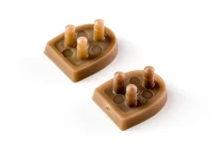 Brune hæl tips til Anna Kern Dansesko med 5 cm hæl