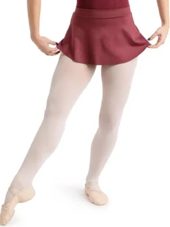 Capezio bordeaux pull-on skørt damer