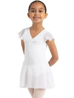 Capezio hvid dragt m.flot skørt til piger