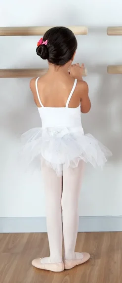 Capezio hvid dragt og tutu skørt i et