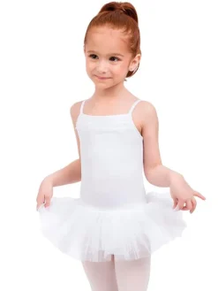 Capezio hvid tutudragt med flæser til piger