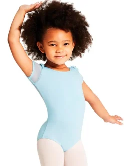 Capezio lyseblå dragt med puf ærmer til piger