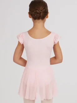 Capezio rosa dragt m.skørt og puf ærmer til piger