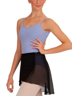 Capezio sort chiffon wrap skirt
