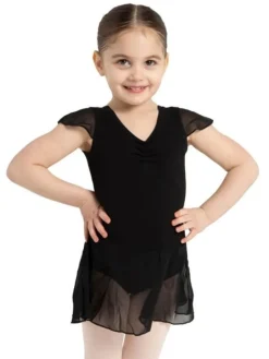 Capezio sort dragt m.flot skørt til piger