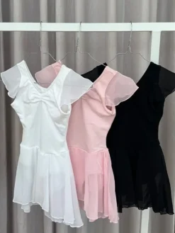 Capezio sort dragt m.flot skørt til piger