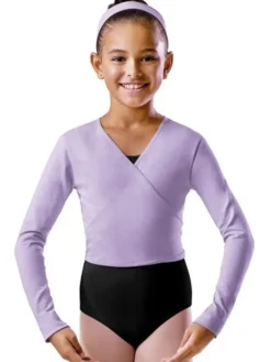 Cross-over lyselilla overdel til piger Bloch