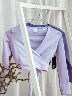 Cross-over lyselilla overdel til piger Bloch