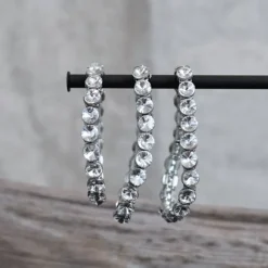 Crystal store rhinsten armbånd