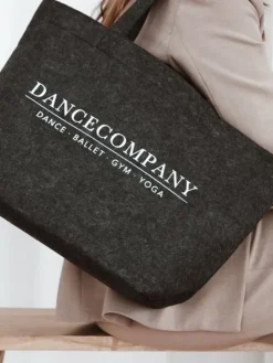 Dancecompany koksgrå filt net med tryk