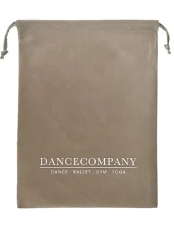 Dancecompany sandfarvet skopose med logo