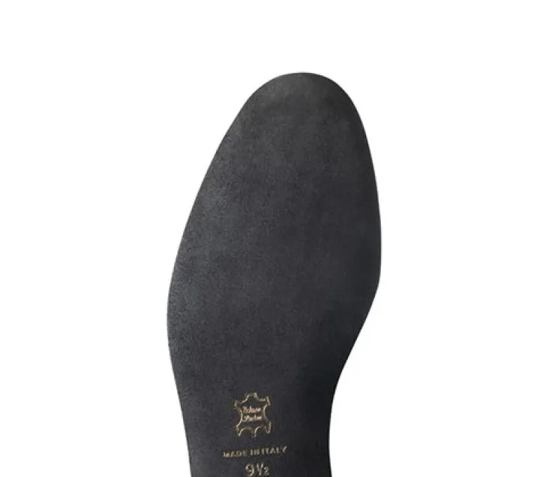 Dansesko bred i sort lækker skind Werner Kern