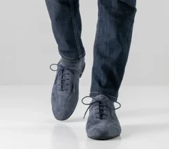 Dansesko flot blå ruskind Werner Kern