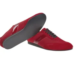 Diamant rød dansesneaker vario spin sål til herrer