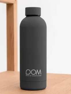 Drop of mindfulness drikkeflaske 500ml mat grå