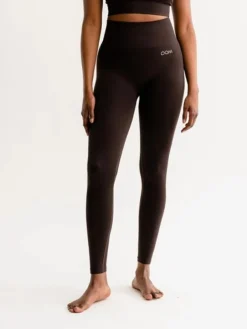 Drop of mindfulness mørkbrune seamless leggings