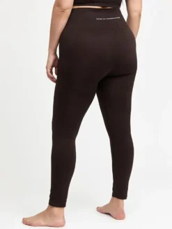 Drop of mindfulness mørkbrune seamless leggings