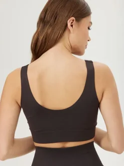 Drop of Mindfulness seamless top i mørk brun