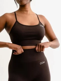 Drop of mindfulness seamless sports top mørkebrun