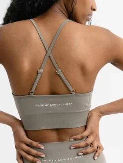 Drop of mindfulness seamless sports top salvie grøn