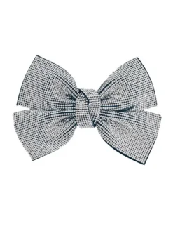 Flot hårsløjfe med sølv sten