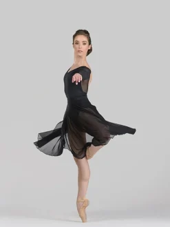 Flot sort langt balletskørt fra BalletRosa