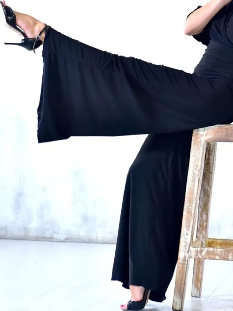 Flotte sorte bukser med vidde - Danceeverywear