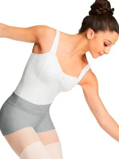 Grå strik balletshorts til teen og damer Capezio