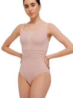 Grishko tank dragt i tea rosa med mesh udskæringer