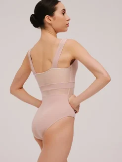 Grishko tank dragt i tea rosa med mesh udskæringer