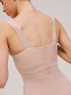 Grishko tank dragt i tea rosa med mesh udskæringer