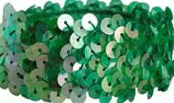 Grøn hårelastik med palietter