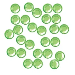 Grønne rhinsten til ansigt, hår og tøj