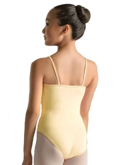 Gul balletdragt m.smalle stropper Ballet Rosa